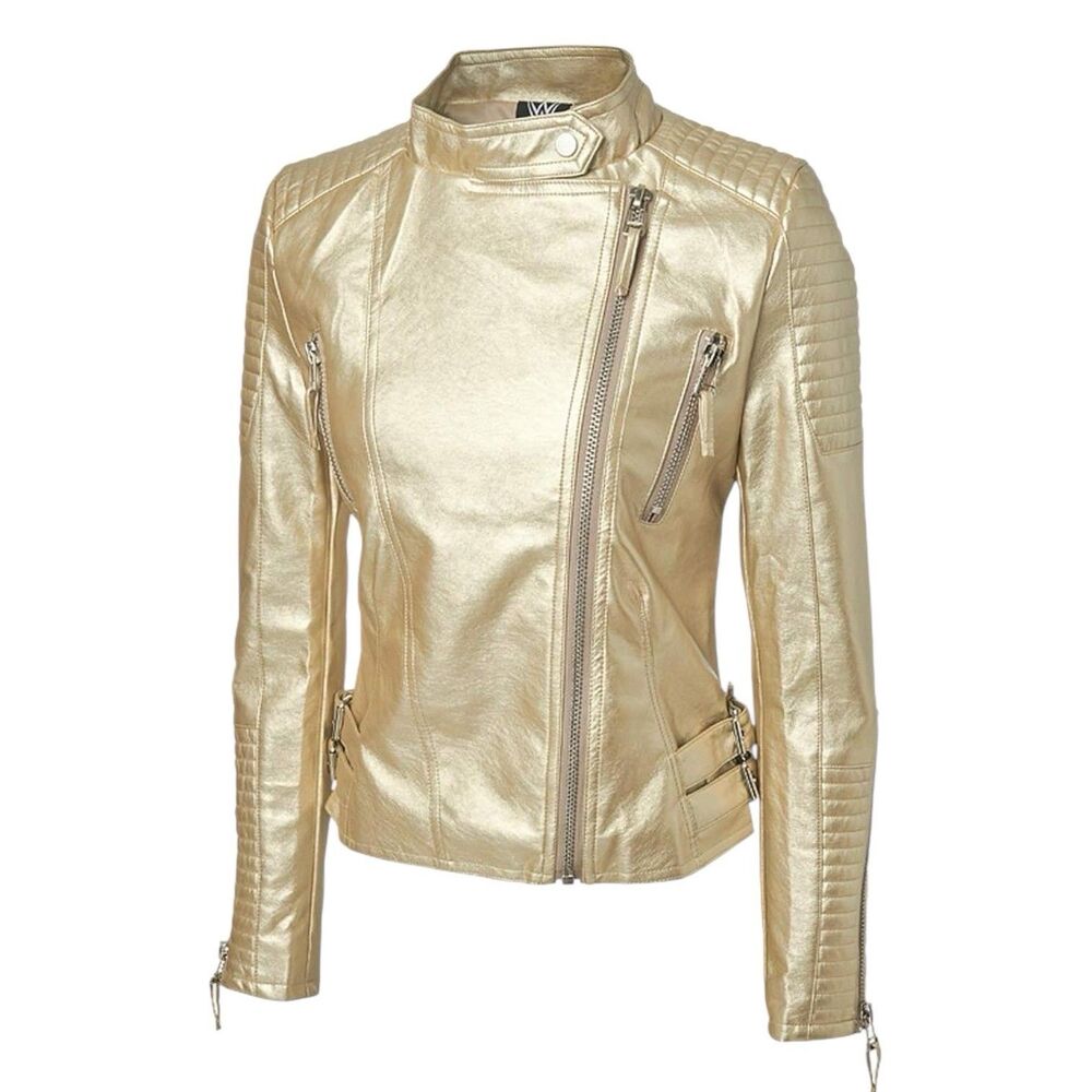 WWE Sasha Banks JacketWomen's XL Gold The Legit Boss Full Zip Mercedes Mone AEW - Picture 8 of 9